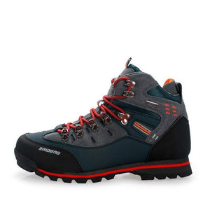 2019 Outdoor Big Size Waterproof Hiking Shoes For Men Suede Breathable Trekking Sneakers Mountain Boots Anti-Slippery Sneakers