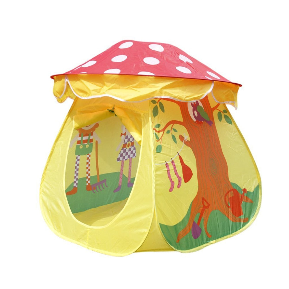 Portable Tent Toy Children Boys Girls Mushroom House Tent