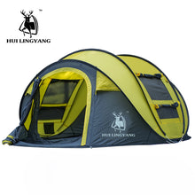 Load image into Gallery viewer, HUI LINGYANG throw tent outdoor automatic tents throwing pop up waterproof camping hiking tent waterproof large family tents